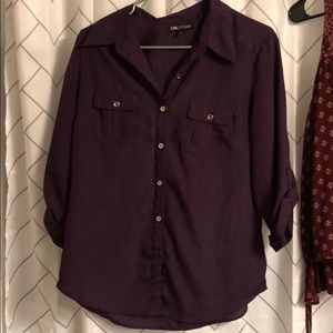 Purple Button Up